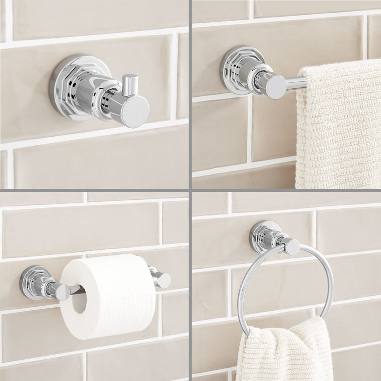 Signature Hardware Greyfield 4 - Piece Bathroom Hardware Set | Wayfair